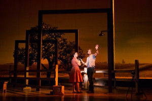 Elizabeth Stanley and Andrew Samonsky in the Tony Award-winning "The Bridges of Madison County" The Broadway Musical at the Center Theatre Group/Ahmanson Theatre, December 8, 2015, through January 17, 2016. "Bridges" has a book by Marsha Norman, music and lyrics by Jason Robert Brown and is based on the novel by Robert James Waller. Bartlett Sher directs. Tickets are available at CenterTheatreGroup.org or by calling (213) 972-4400.   Contact: CTG Media and Communications / (213) 972-7376 CTGMedia@centertheatregroup.org  Photo by Matthew Murphy