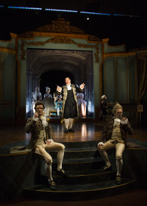 The cast of Amadeus in South Coast Repertory's 2016 production b